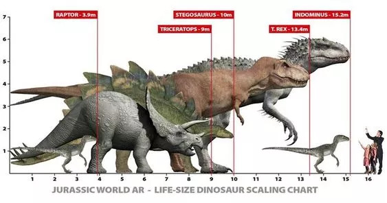 恐龙与人类比例          