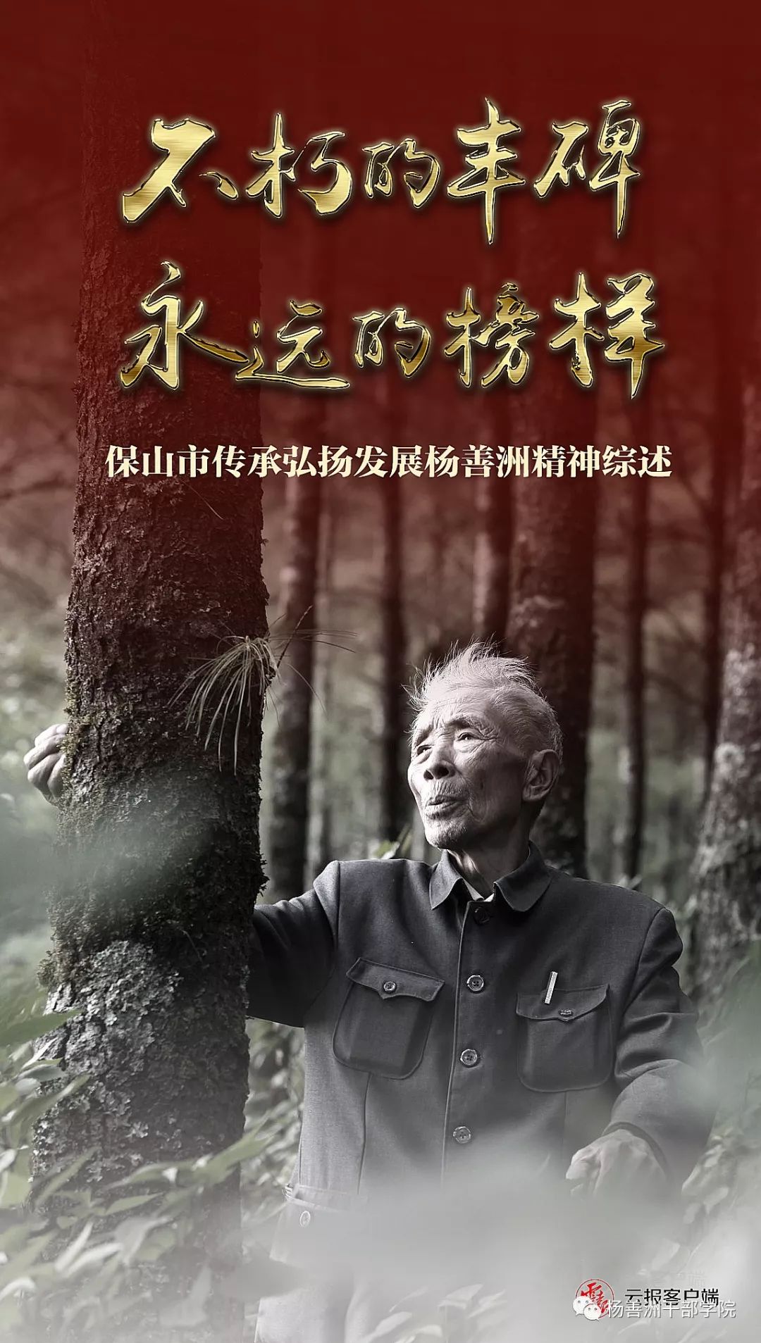 杨善洲:不朽的丰碑 永远的榜样